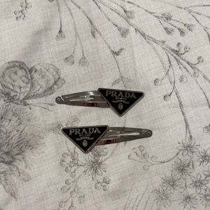 Prada style hair clips